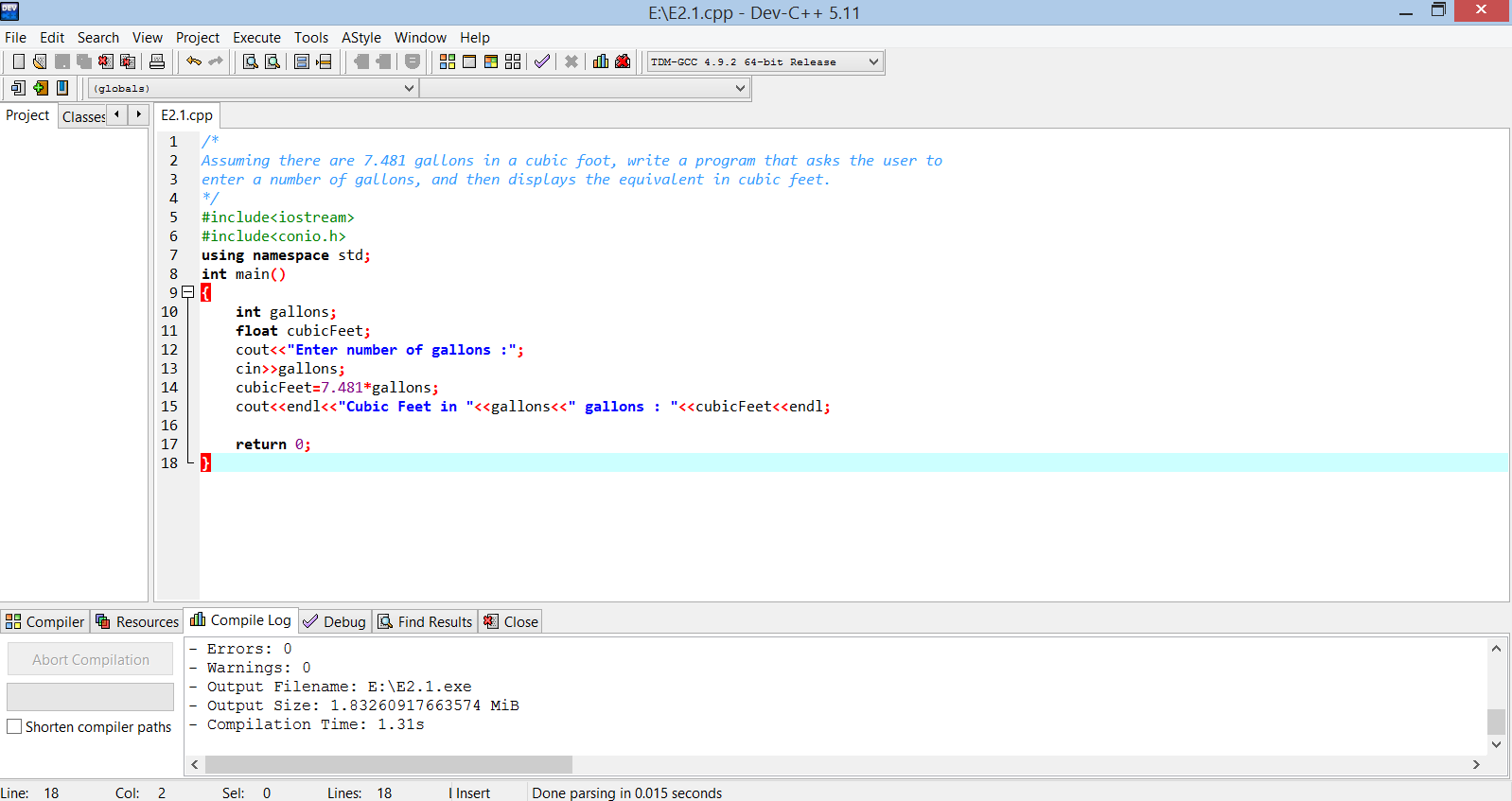 1 program that asks