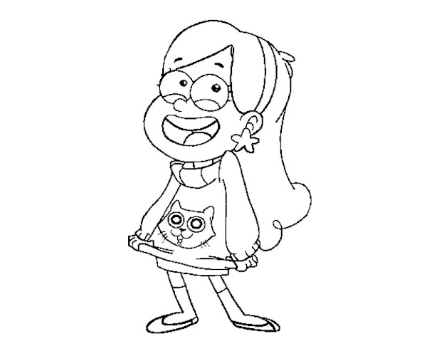 mabel and dipper coloring pages - photo #24