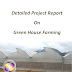 Project Report on Green houses Farming