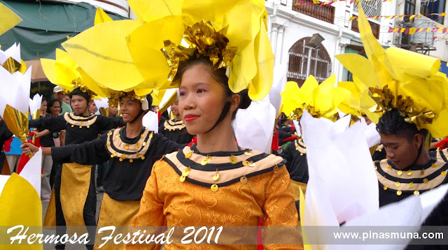 Zamboanga City's Hermosa Festival 2011 street dancers wearing latin inspired costumes