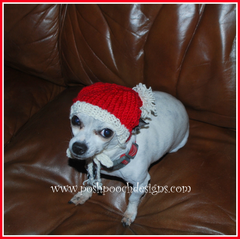 Posh Pooch Designs Christmas Stocking Dog Hat Knitting Pattern Posh