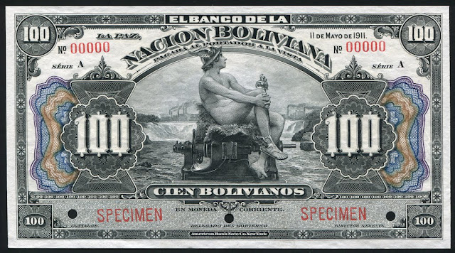 100 Bolivianos banknote money currency bill