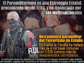 Resultado de imagen de colombia crimenes de estado y paramilitarismo