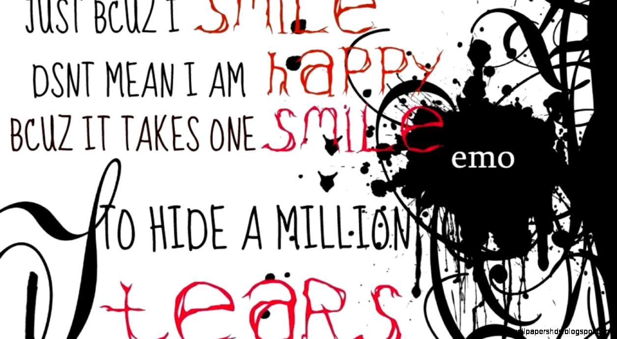 Sad Emo Love Quotes Background HD Desktop Background  Desktop
