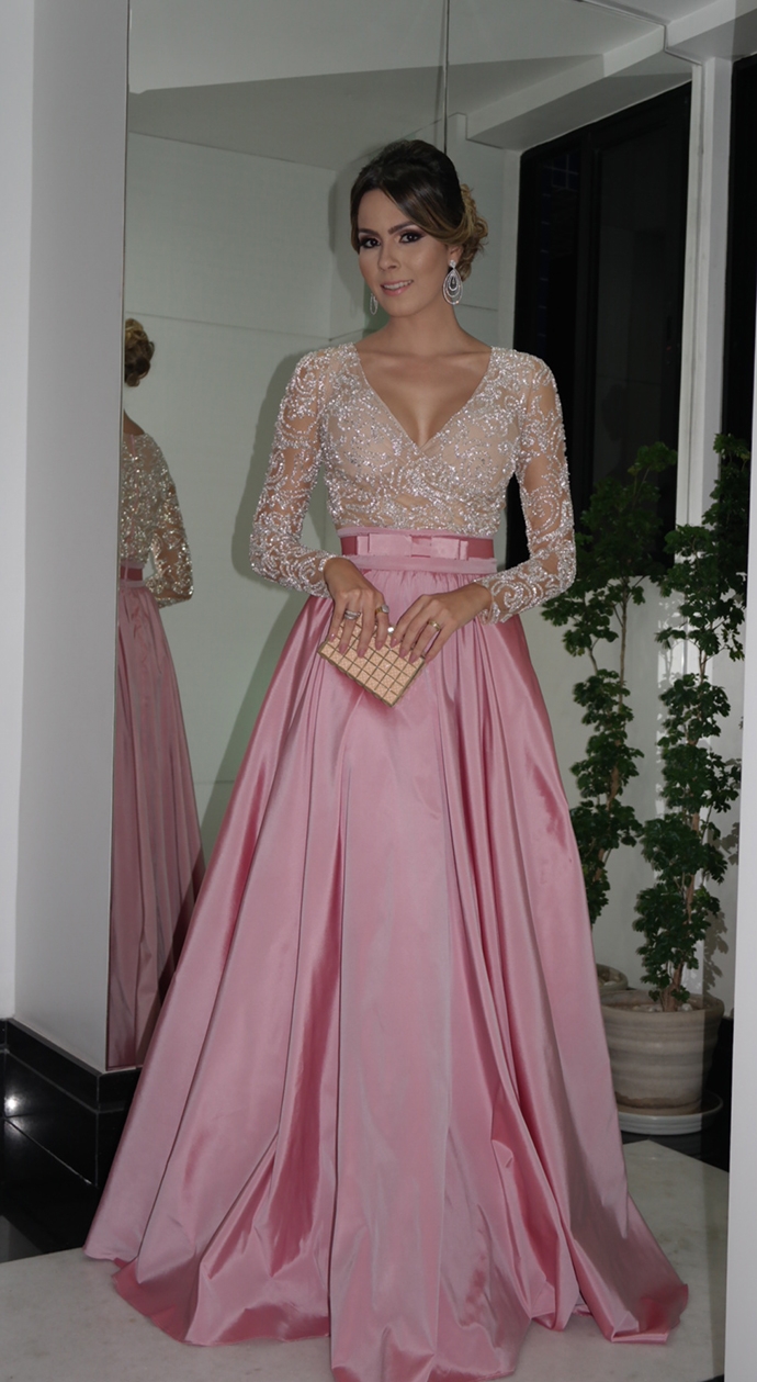 COMO UMA PRINCESA: VESTIDO DE FESTA COM SAIA GODÊ | Madrinhas de Casamento