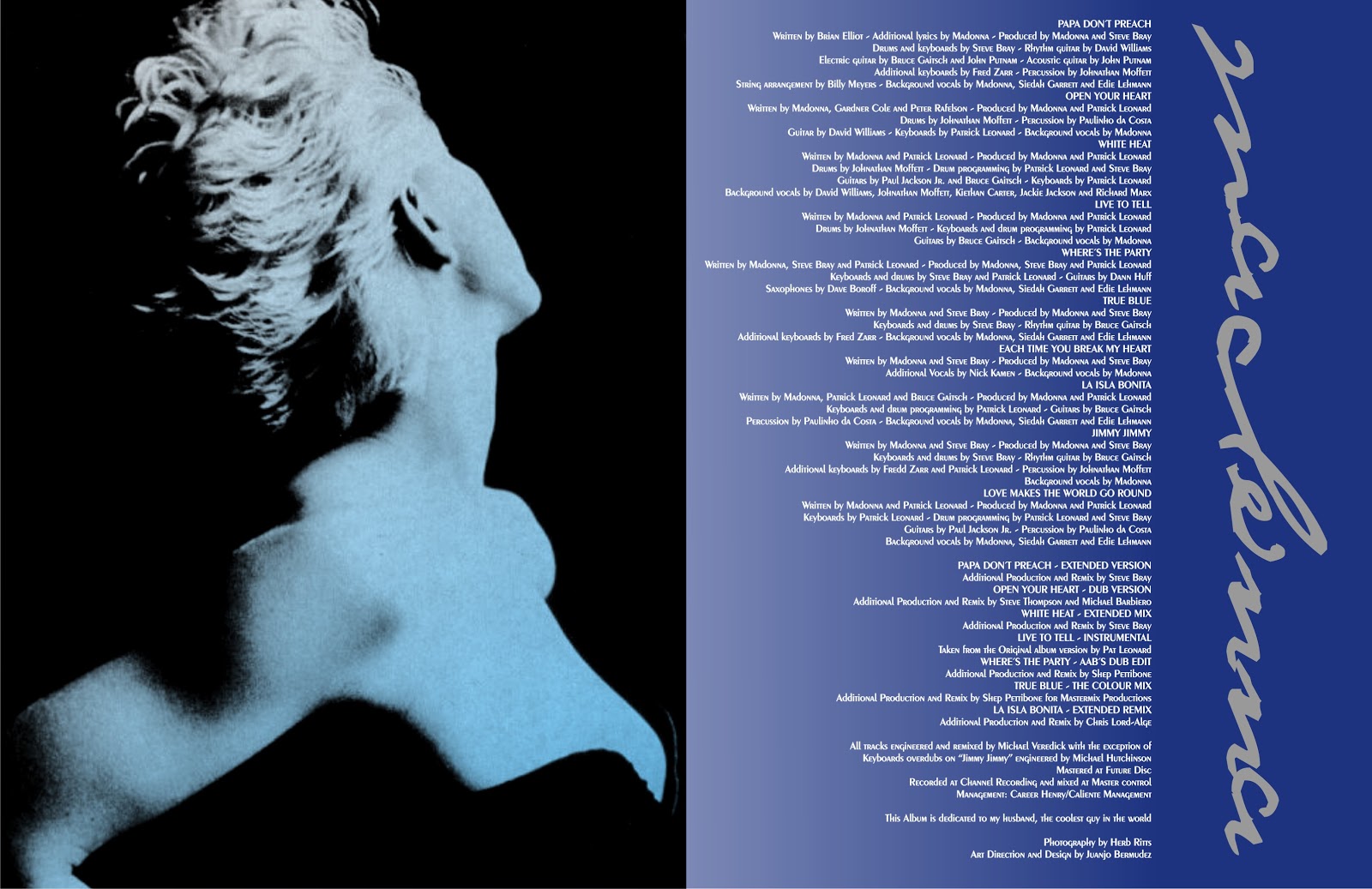 Madonna FanMade Covers True Blue Special Edition Booklet