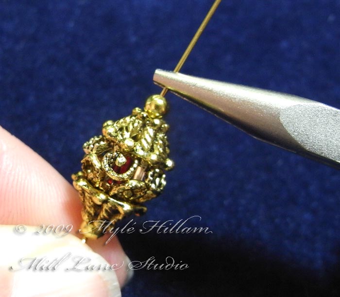 Multilayered Bead Cap Beads Mill Lane Studio