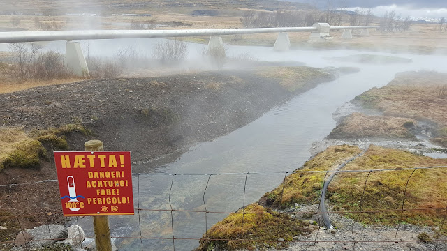 road trip in Iceland Deildartunguhver hot springs