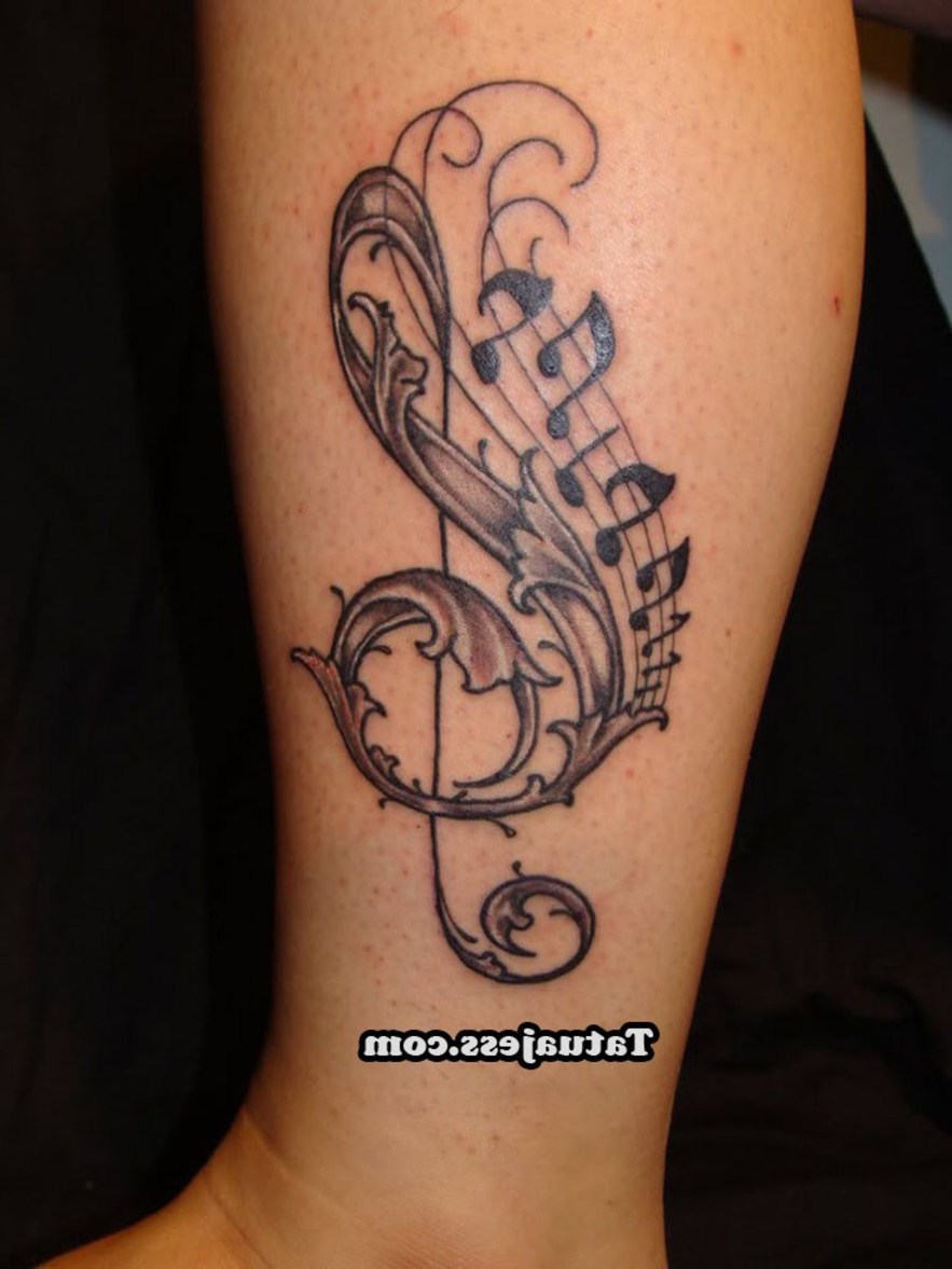 Tatuajes Notas Musicales - Imágenes de tatuajes notas musicales