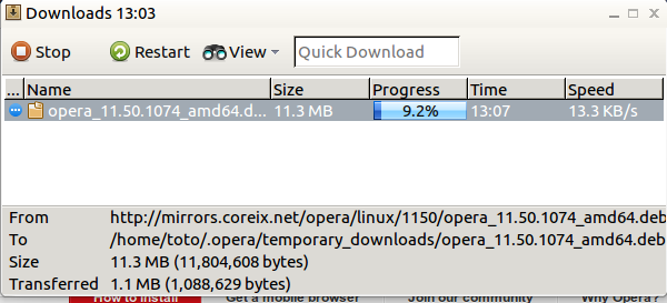 TÉLÉCHARGER OPERA 11.61 GRATUIT