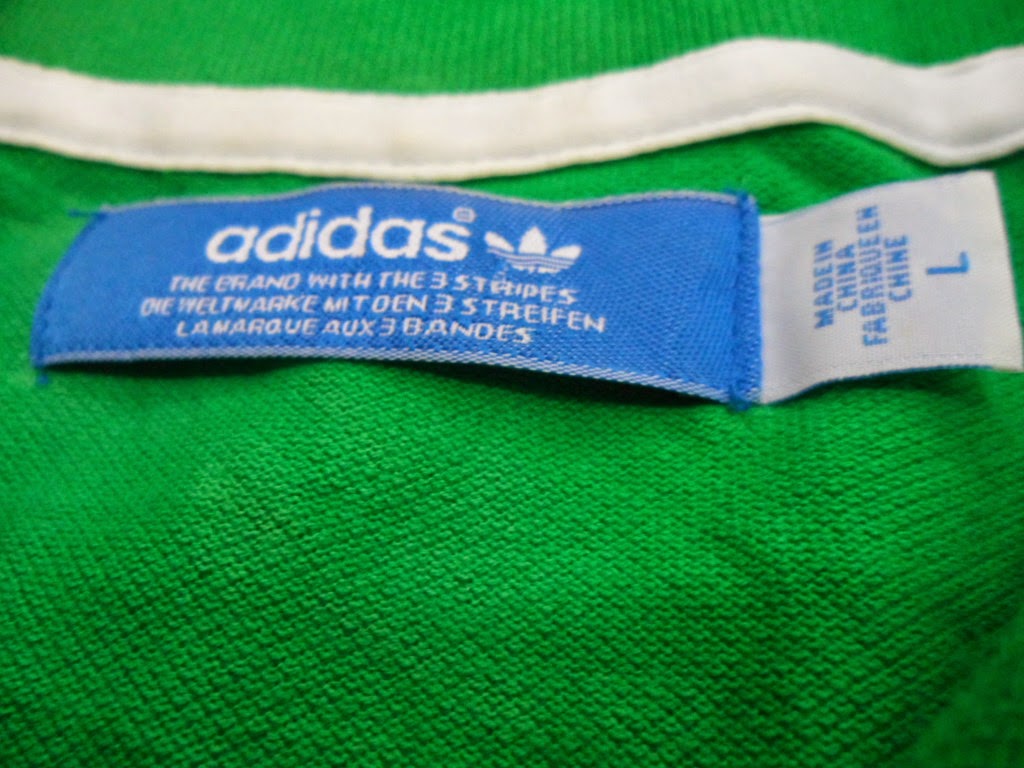 Clayback Bush Thrift Store: [Polo T Shirt] Adidas Original Pique Green ...