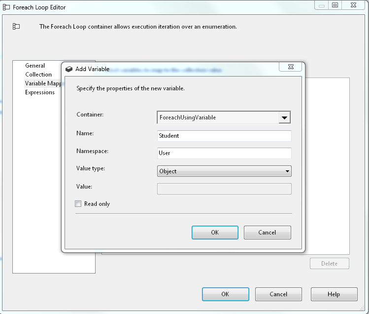 looping variable