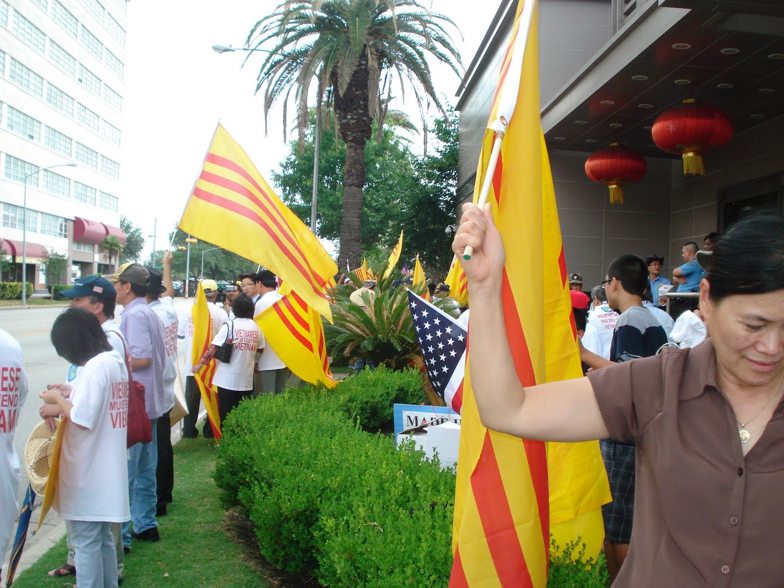 Down with CCP Down with VCP Demonstration against the CCP and the VCP