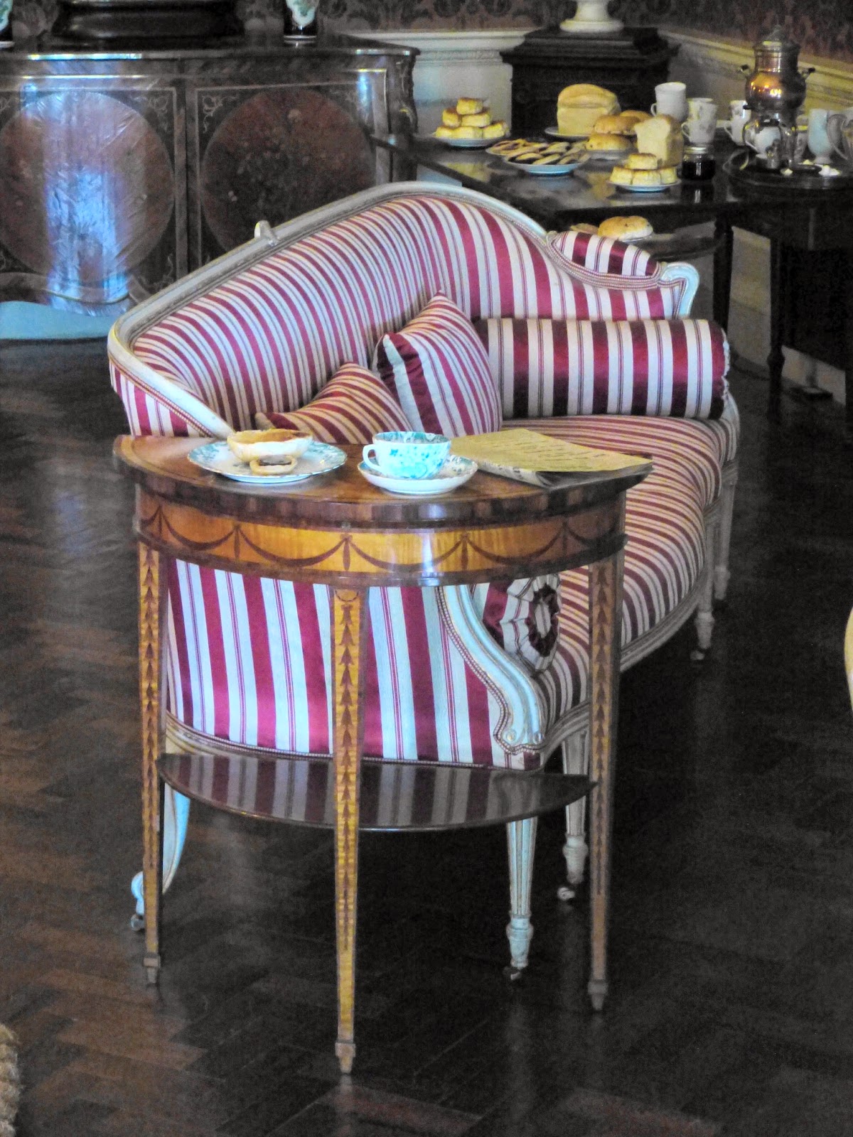Stripy sofa by Thomas Chippendale the Younger