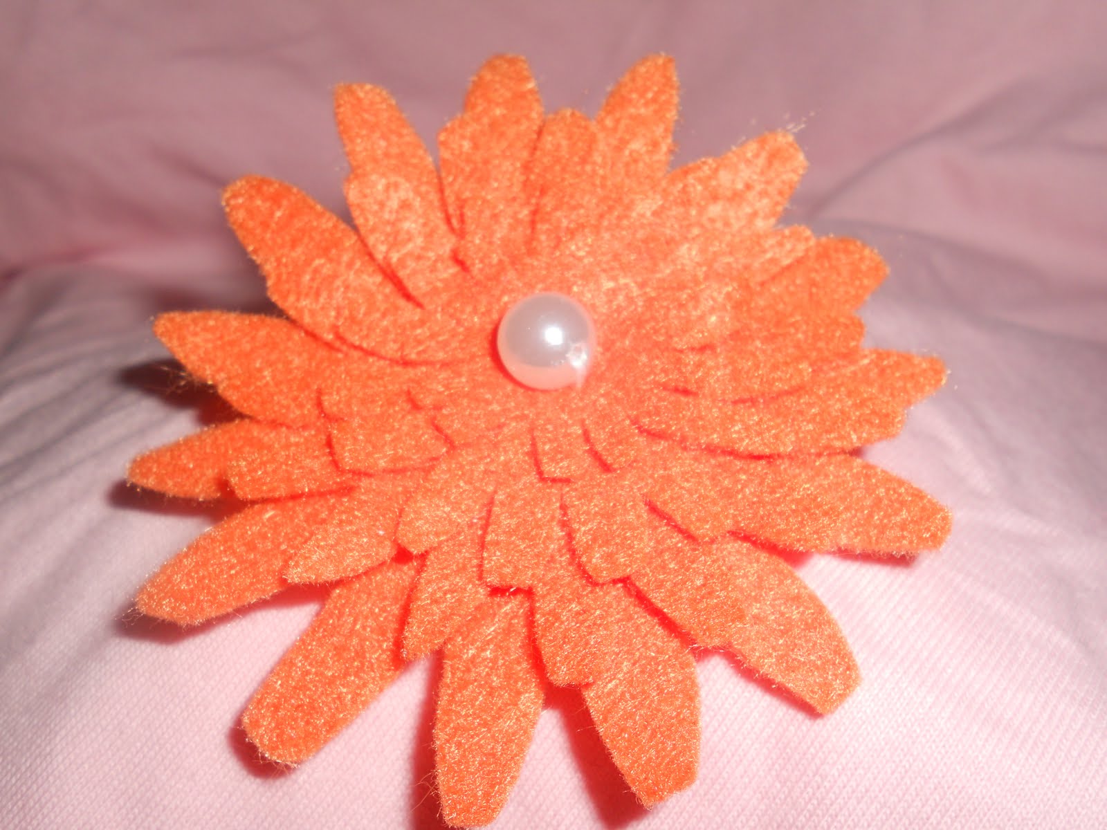 Sister See Sister Do Fabric Flower Felt Flower Ribbon Flower