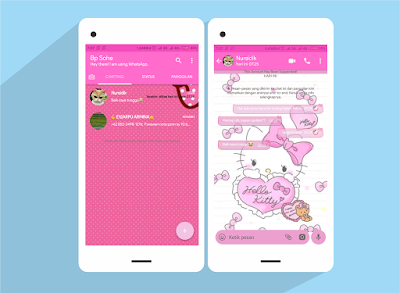 tema whatsapp hello kitty