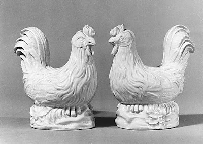 18th century porcelain cockerels