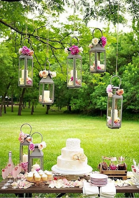 Outdoor Candle Decoration