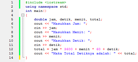 Beberapa Contoh Program dengan C++ (CodeBlock)