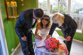 A winter wedding in the warm sunny green room