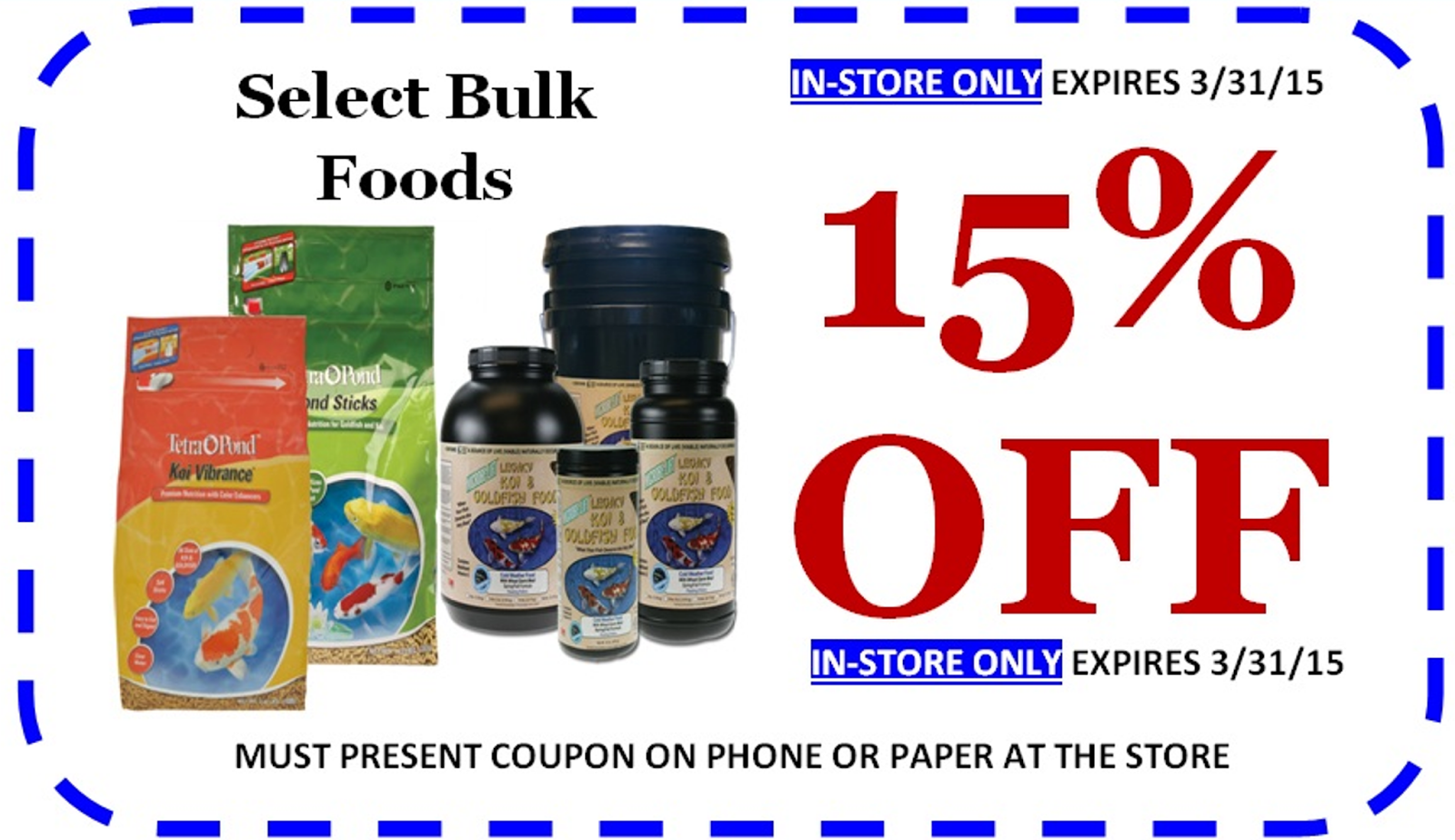 PondMarket Coupons: March 2015