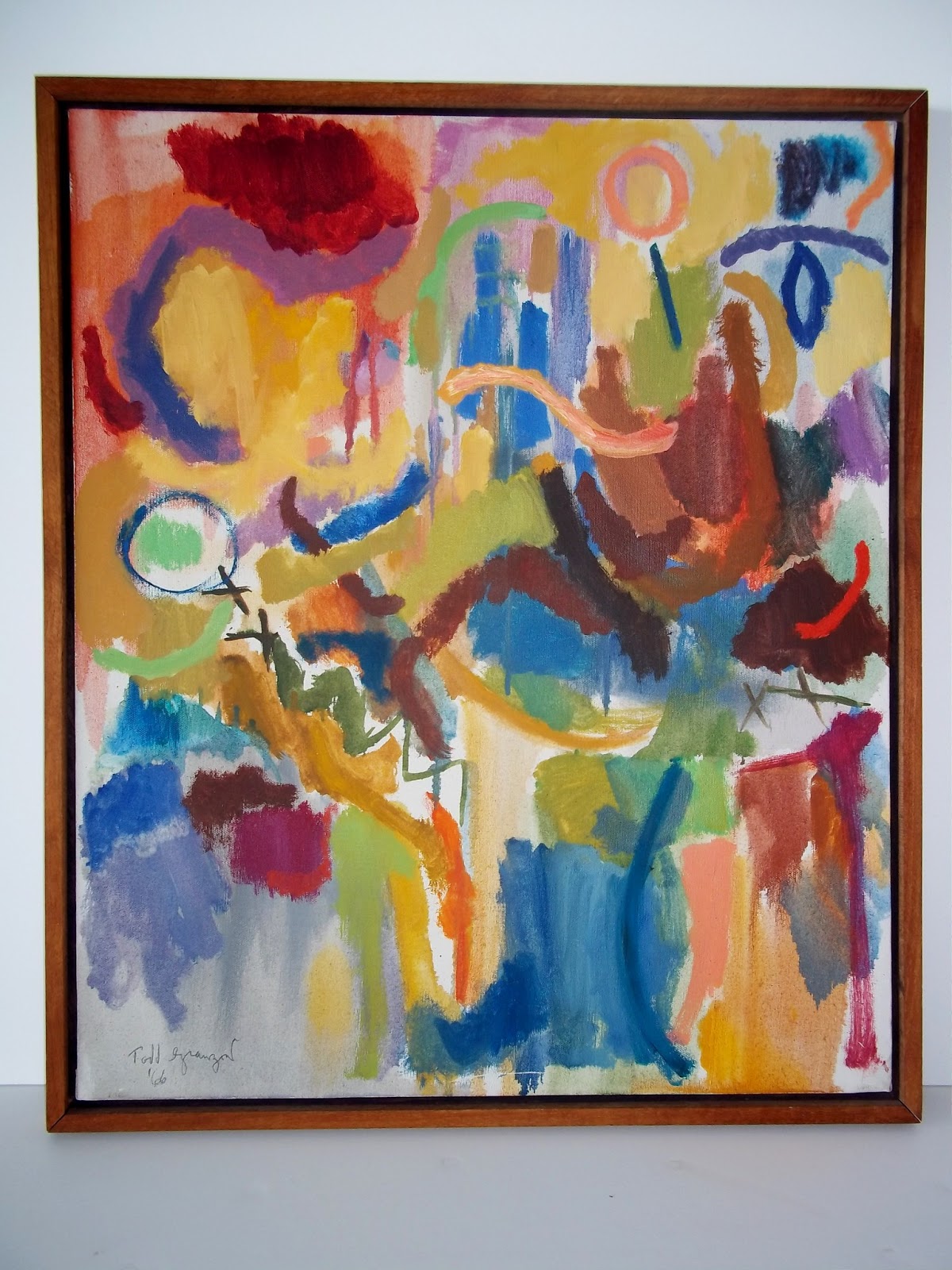 modern20 Vintage 1960's Abstract Expressionist New York School Painting