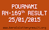 POURNAMI Lottery RN-169 Result 25-01-2015