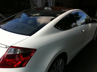 K Custom Car Wraps: Honda Accord - Roof wrapped in 3M gloss black