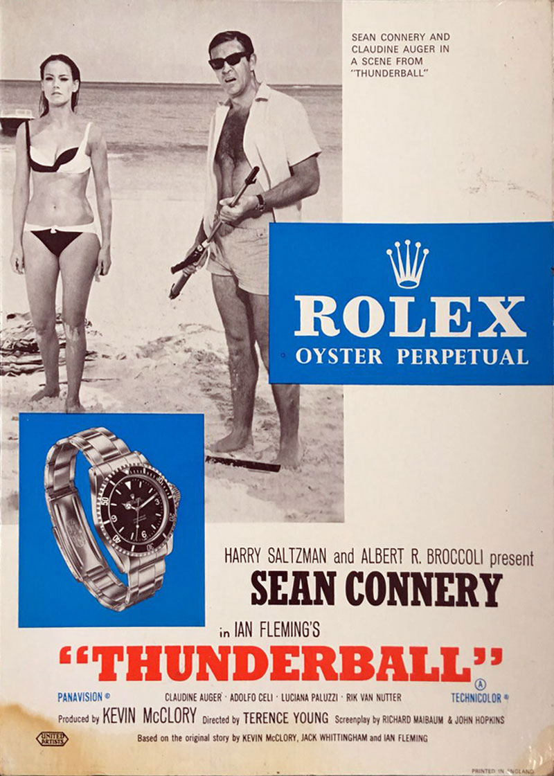 Welcome to RolexMagazine.com...Home of Jake's World for iPad and iPhone: James Rolex Ad Sean Connery