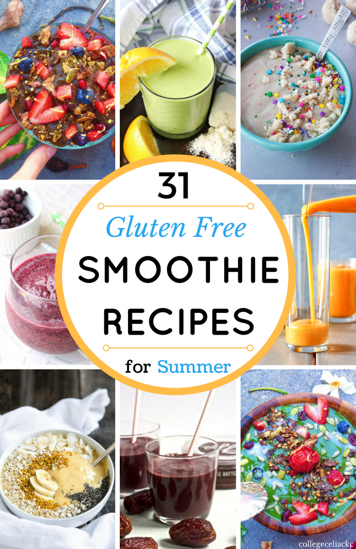 31 Gluten Free Smoothies and Smoothie Bowls for Summer