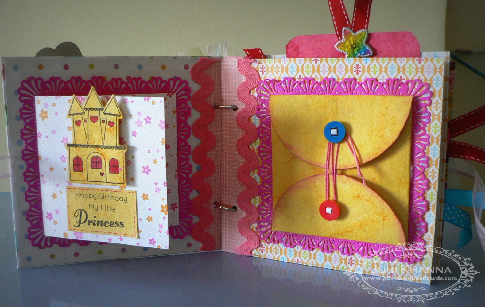 Juhi's Handmade Cards Baby Girl Mini Album
