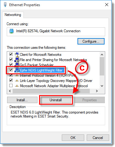 كيفية إلغاء تثبيت ESET 11 على نظام التشغيل Windows 10