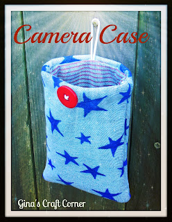 Upcycled Blue Jean Camera Case