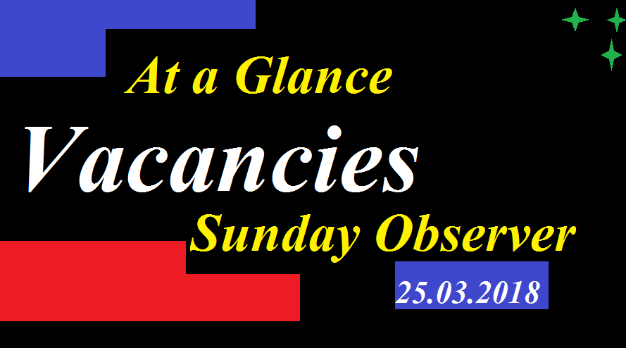 Sunday Observer (25.03.2018) Vacancies 