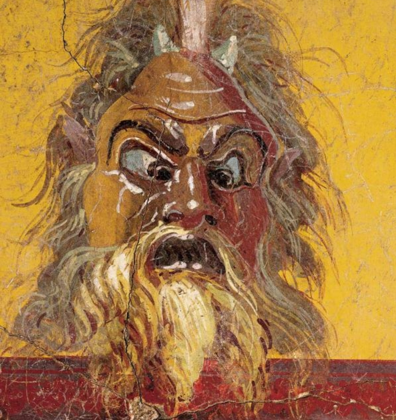Fresco Painting of an Actor's Mask