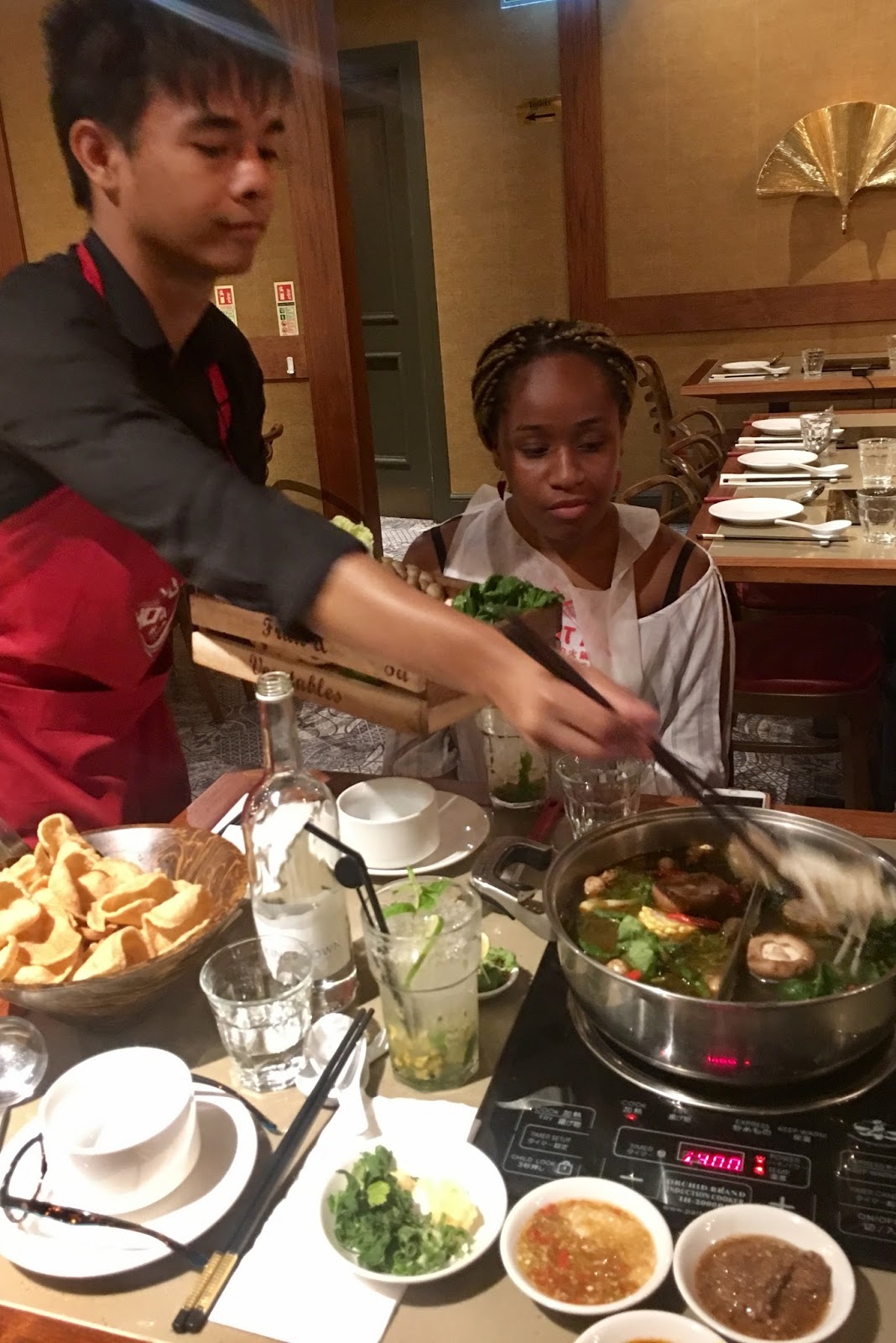 Socialise over Asian style Hotpot nothing like the English dish of