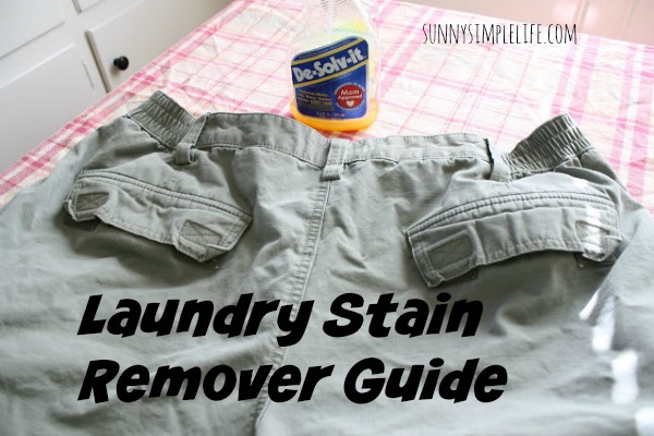 Sunny Simple Life: Laundry Tips And Stain Remover Guide