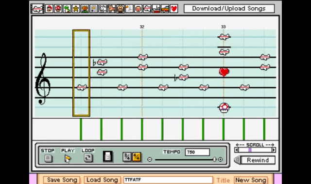 Mario Paint - Through the Fire and Flames