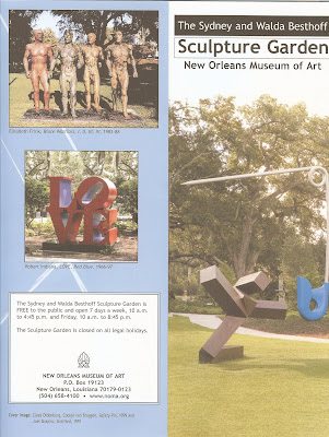 Sydney and Walda Besthoff Sculpture Garden Brochure and Map of the Garden