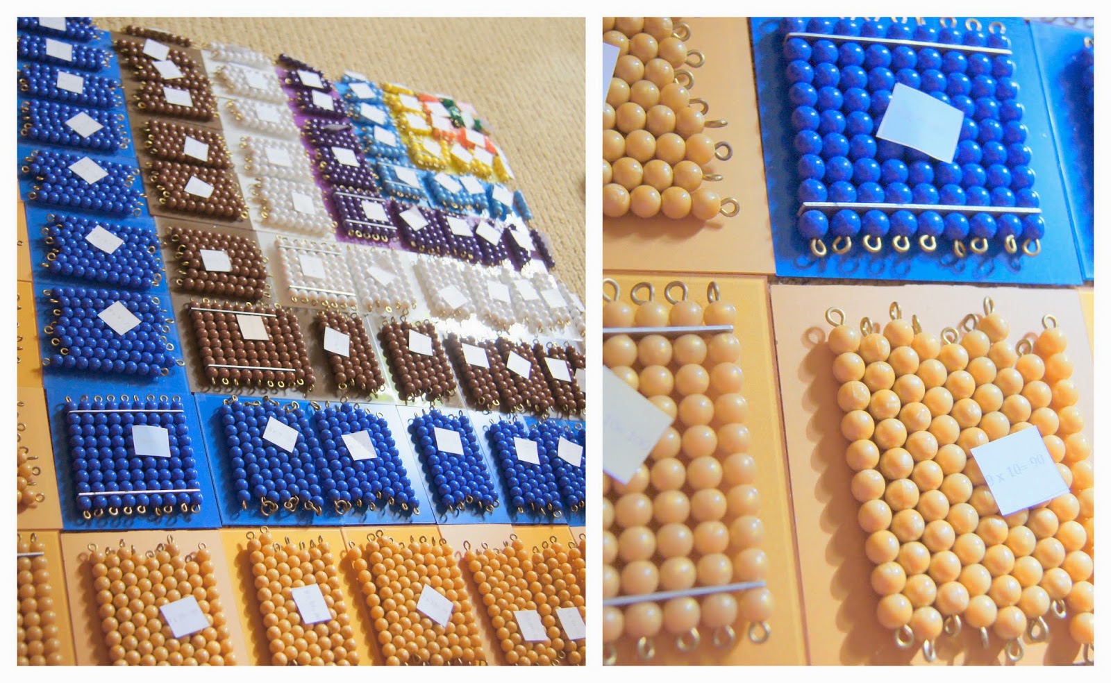 Decanomial Bead Box, Montessori Multiplication At Home "Making