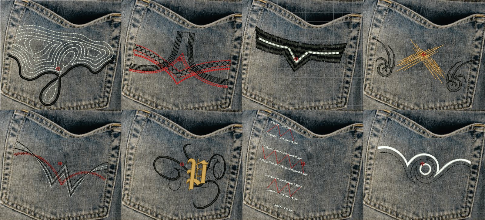 Четверо джинсов. Карман джинсовый. Декоративная строчка на кармане джинс. Задний карман джинс. Карманы джинсов.