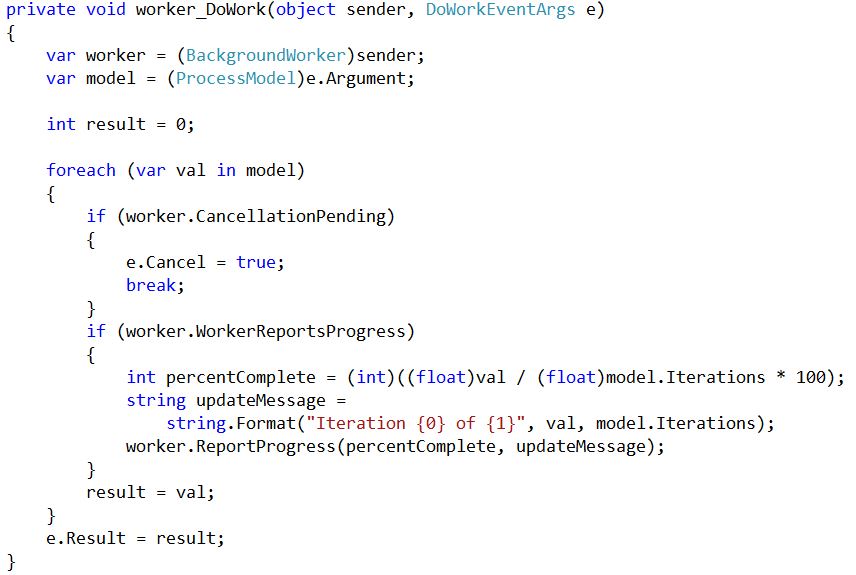 Jeremy Bytes: BackgroundWorker Component Compared to .NET Tasks
