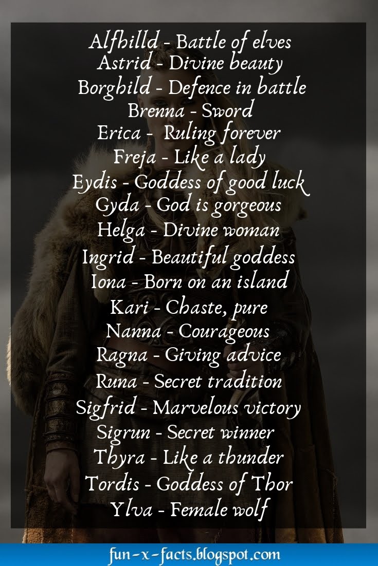TOP 20 Female Viking Names Old Norse Female Names