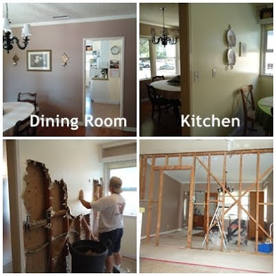 Kitchen wall torn down :: OrganizingMadeFun.com Kitchen wall torn down :: OrganizingMadeFun.com