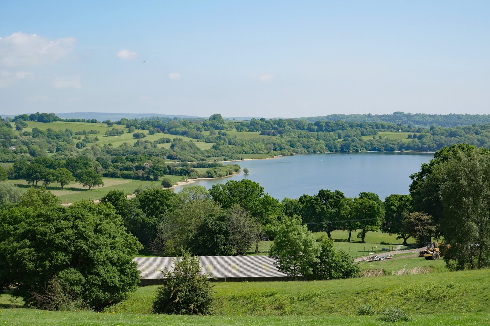 Walking in the country Llandegfedd Reservoir