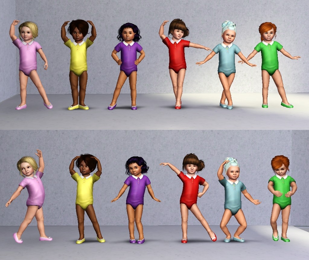 Five pose
