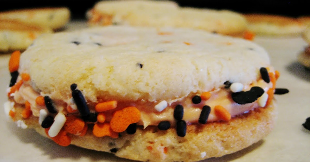 Halloween Funfetti Sandwich Cookies! The Happy Flammily