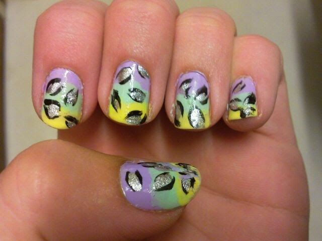 Cosmetic Reviews by Posh: Easter leopard print nails!