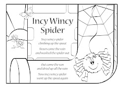 spider itsy bitsy incy wincy rhymes pages nursery rhyme lyrics waterspout english baa sheep songs template colouring coloring words song