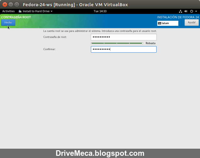 DriveMeca instalando Linux Fedora 24 Workstation paso a paso DriveMeca instalando Linux Fedora 24 Workstation paso a paso